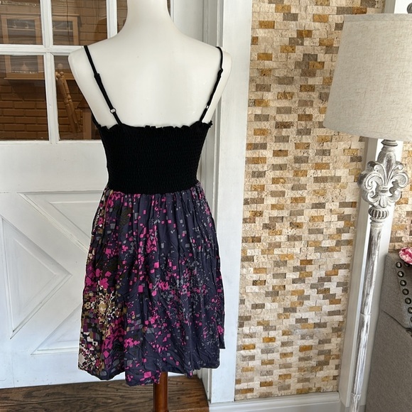 Love Fire Black and Purple Mini Skater Dress - Picture 3 of 8